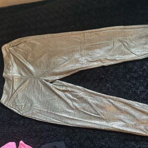 Metallic jogger pants